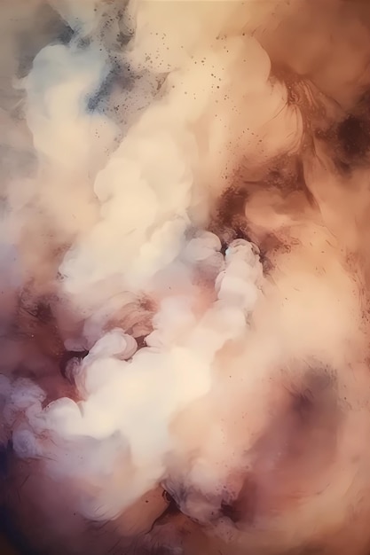 Abstract Brown smoke
