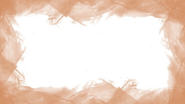 Abstract brown watercolor splash frame background