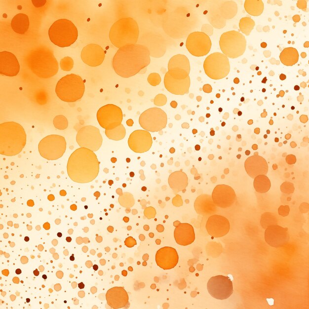 Photo abstract brown watercolor splatter pattern with varying sizes of droplets creating a dynamic and vibrant textured background