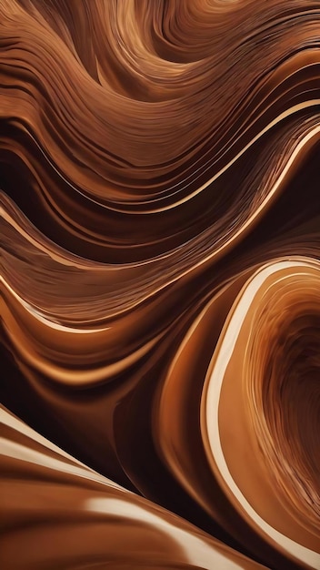 Foto abstract brown waves texture background print draw design fashion abstract fluid art background