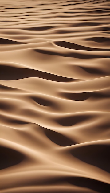 abstract brown wavy background 3D illustration of wavy surface