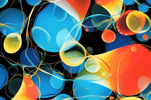 Abstract bubble background