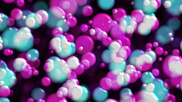 Abstract bubbles background