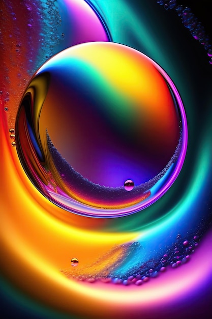 抽象的な泡