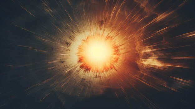 Photo abstract burst light explosion on dark background background