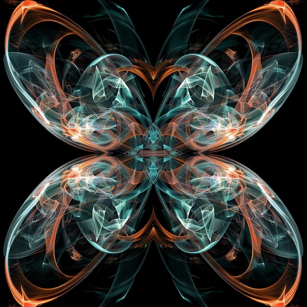 Foto abstract butterfly symmetry zwarte achtergrond abstract image