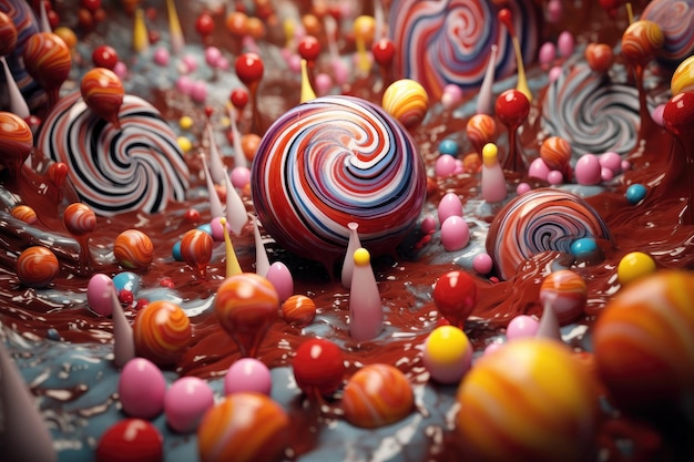 Abstract candy background