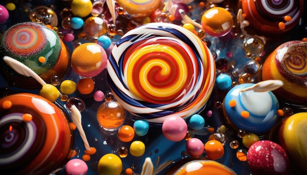 Фото Абстрактный фон конфеты