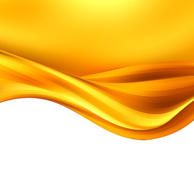 Abstract  caramel wave on white background