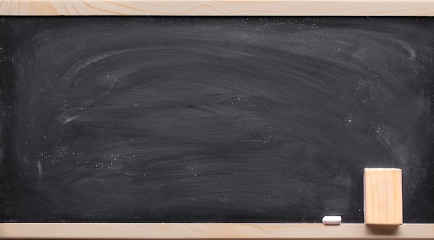 Abstract Chalk rubbed out on blackboard or chalkboard texture clean school board for background or copy space for add text message Backdrop of Education concepts