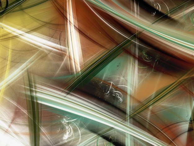 Foto illustrazione di rendering 3d di sfondo frattale caotico astratto