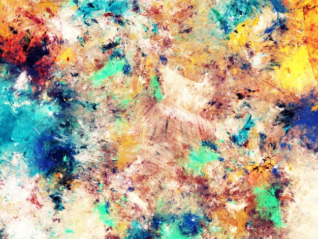 abstract chaotic fractal background 3d rendering illustration
