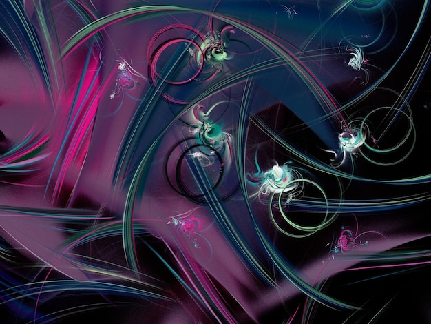 abstract chaotische fractale achtergrond 3D-rendering illustratie