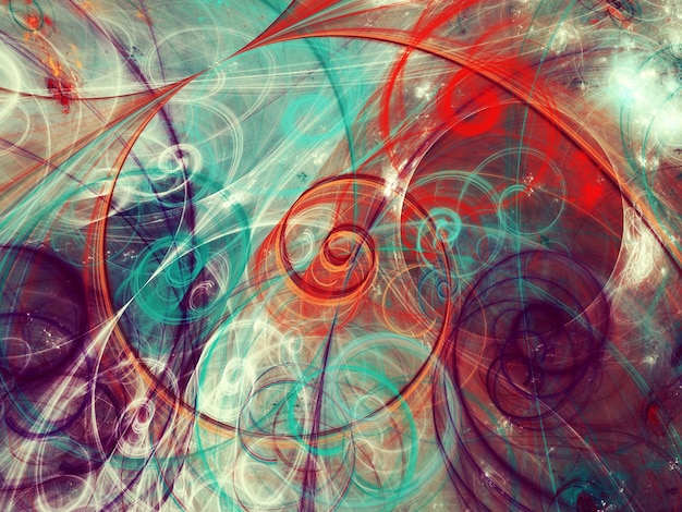 abstract chaotische fractale achtergrond 3D-rendering illustratie