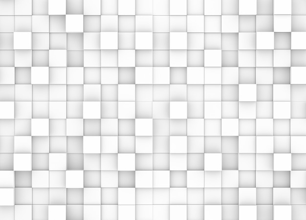 Photo abstract checkered mosaic background with white and grey squares