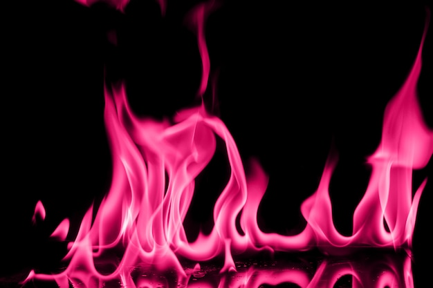 Foto fiamma di fuoco rosa chimica astratta