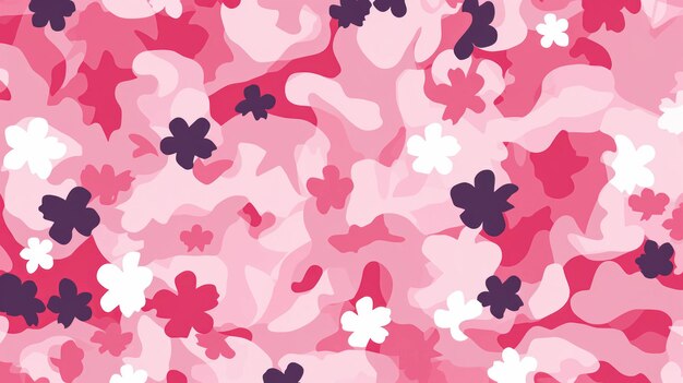 Абстрактные цветы вишни Камо-текстура рисунок розовые цветы Уникальный дизайн для текстильной промышленности