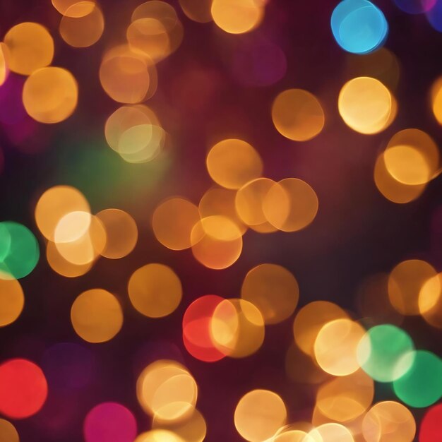 Abstract christmas background of bokeh lights