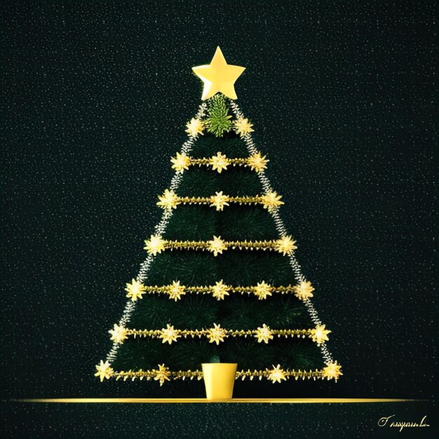 Abstract Christmas background made of Christmas tree decorations