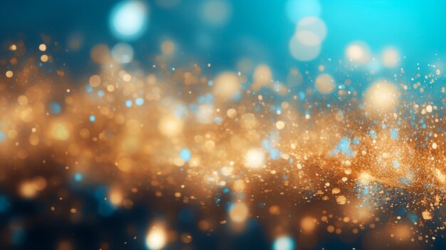 abstract christmas background with bokeh lights