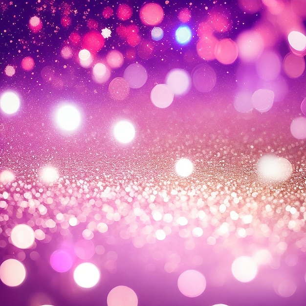 Abstract of christmas and bokeh light with glitter background