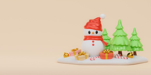 Photo abstract christmas festival background christmas wallpaper 3d render illustration