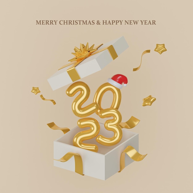 abstract christmas festival background christmas wallpaper 3d render illustration