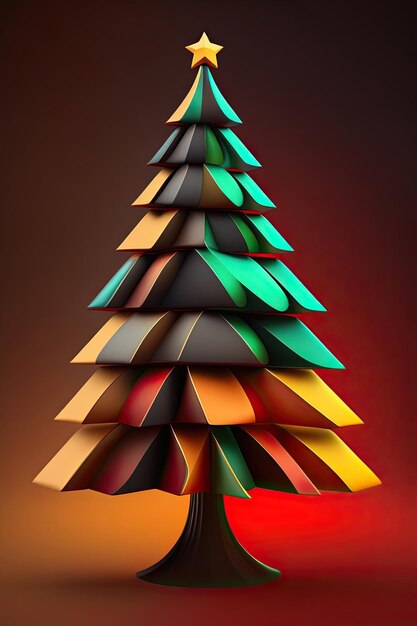 Abstract christmas tree