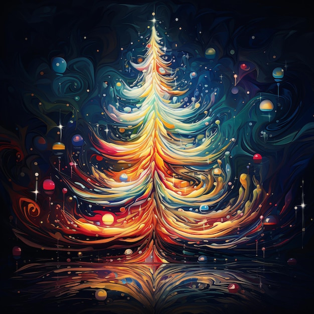 Abstract christmas tree