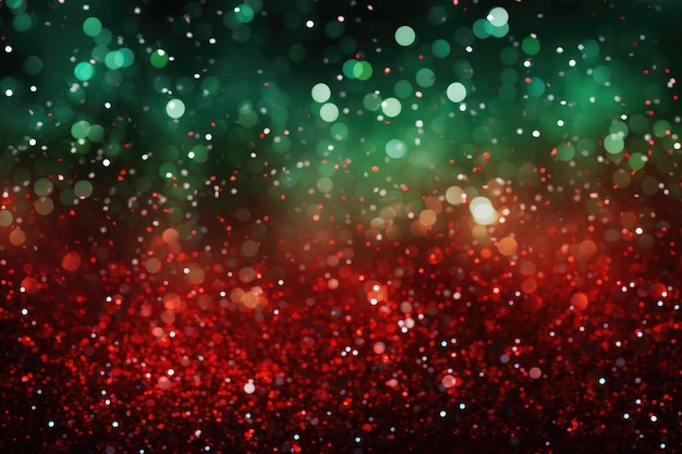 Abstract of christmas with glitter background de focus Generative AI