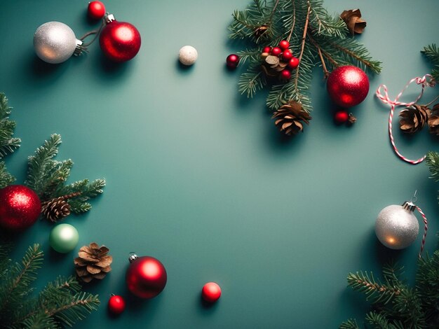 Foto abstract sfondi di natale e yule con decorazioni di natale immagine generata da ai