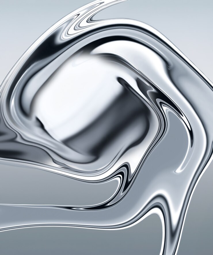 Photo abstract chrome background  computer generated for your projects