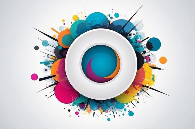 Abstract circle background vector