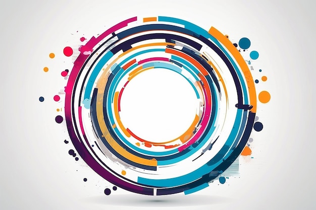 Photo abstract circle background vector