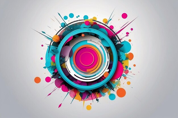 Abstract circle background vector