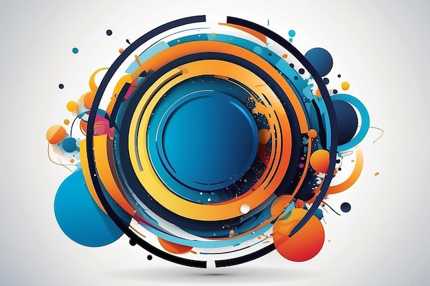 Abstract circle background vector