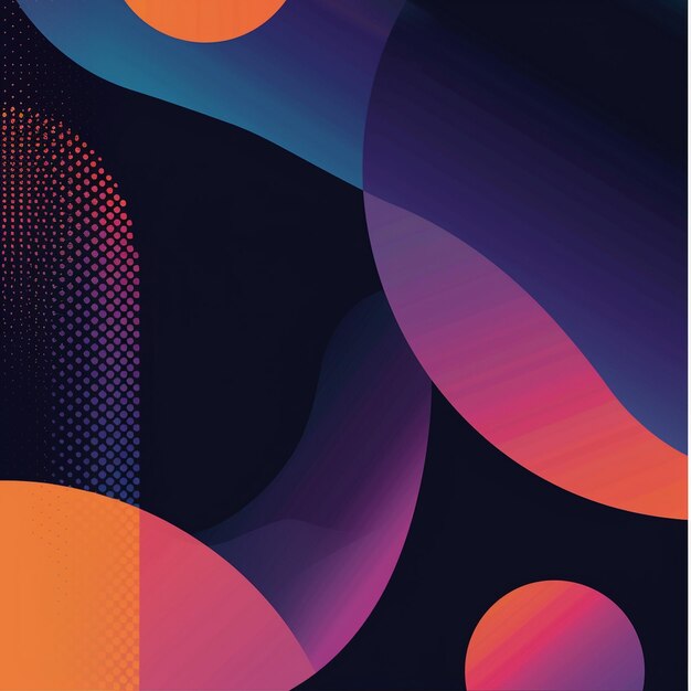 Abstract Circles and Dots Background