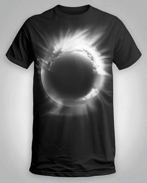 abstract circles tshirt in the center