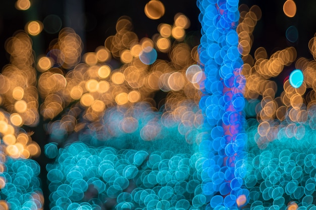 Abstract circular bokeh of light blurred background