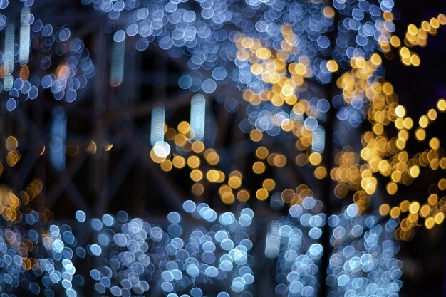 Bokeh circolare astratto di luce offuscata