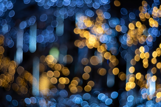 Abstract circular bokeh of light blurred