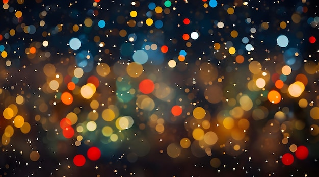 Abstract circular colorful bokeh from the party lightabstract background