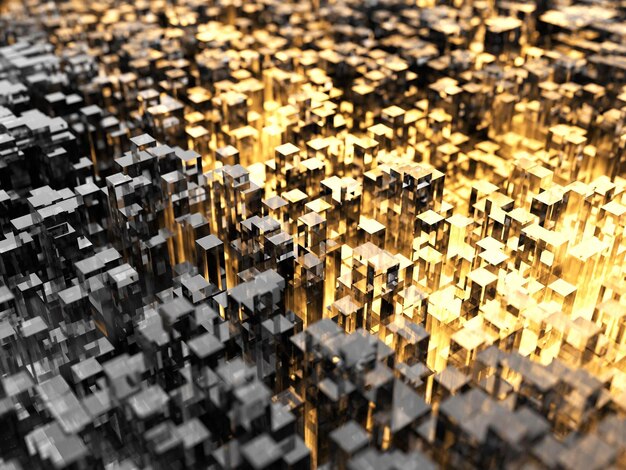 Abstract City achtergrond 3d render