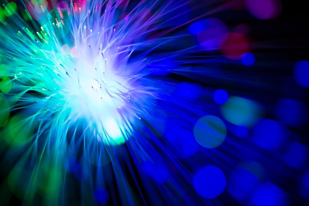 Abstract close up fiber optics light for background picture used backdrop computer communication