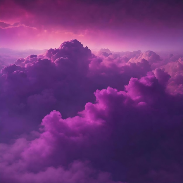 Abstract cloud of purple haze