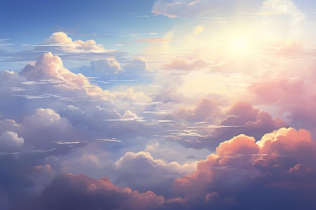 Abstract clouds sky background