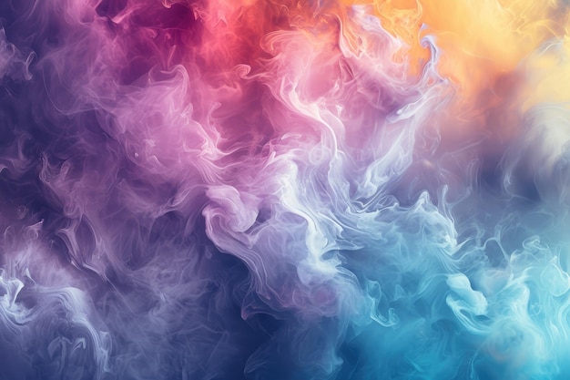 Абстрактные облака Полупрозрачный современный футуристический рисунок мраморная цветовая текстура Многоцветный динамический фон, сочетающий жидкую краску