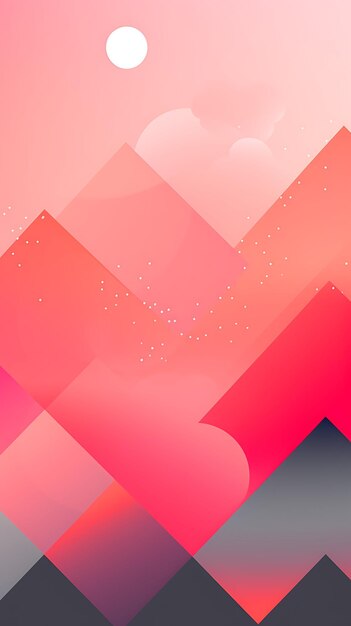 Abstract colofull geometric mobile wallpaper background