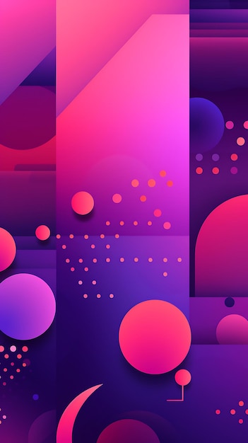 Abstract colofull geometric mobile wallpaper background