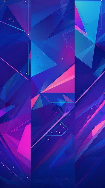 Abstract colofull geometric mobile wallpaper background